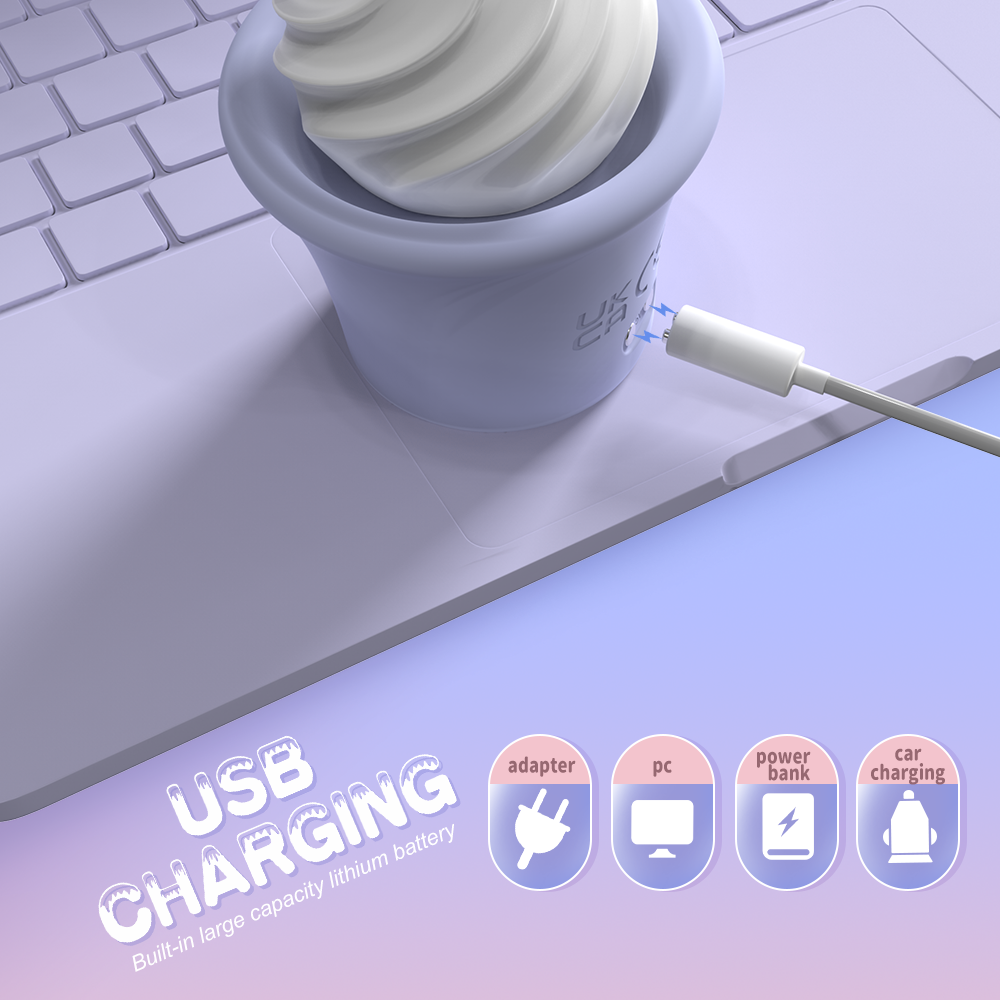 VELUXXA - Mini Ice Cream-Shaped Design vibrator