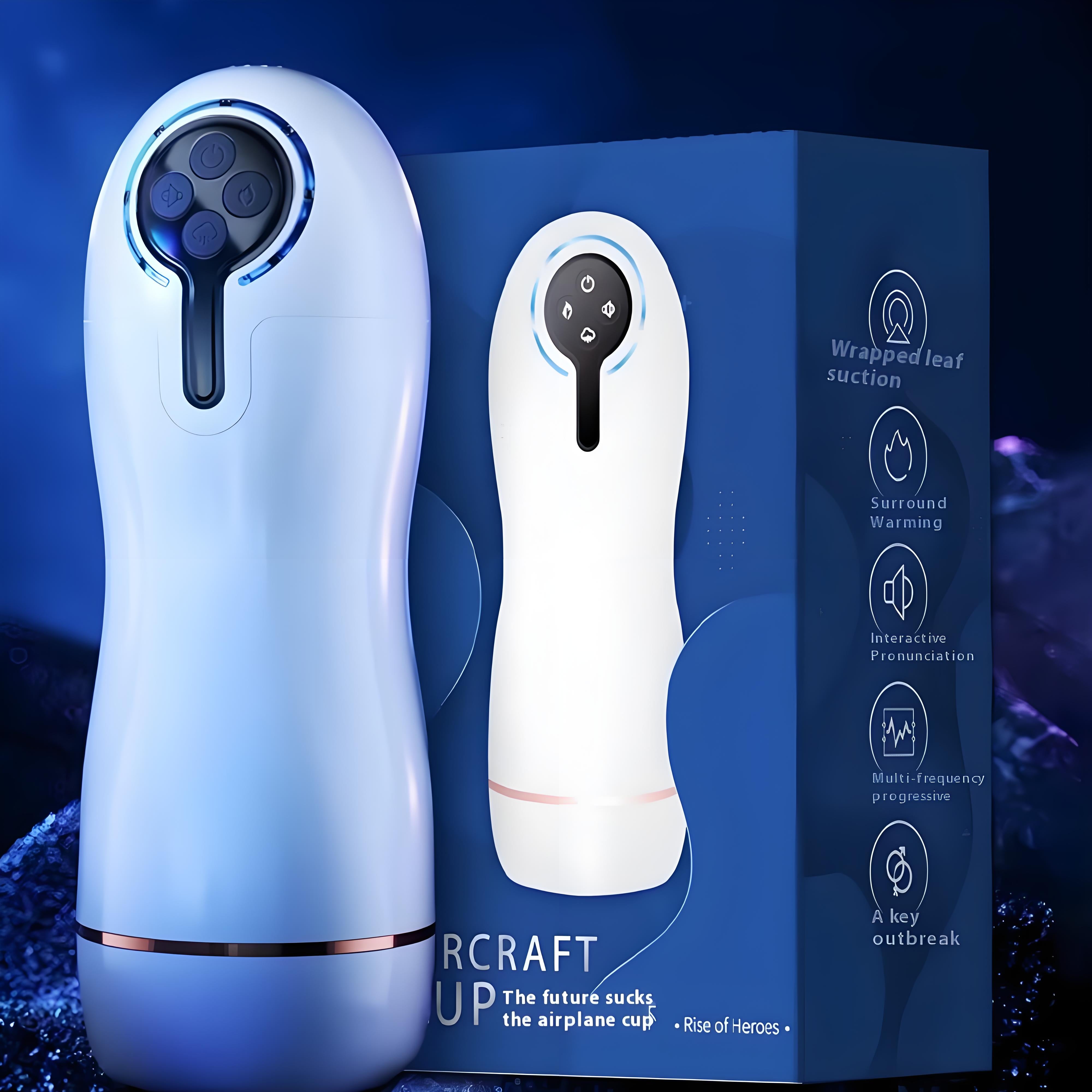 VELUXXA Masturbatore Maschile – Suzione e Vibrazione Realistica di Alta Qualità