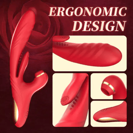 VELUXXA - 4 IN 1 Thrusting Vibrator with Licking, Vibration & Clit Tapping