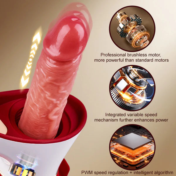 VELUXXA - Multifunctional 6-in-1 Penis Gun Machine, Exquisite Gift Box Packaging