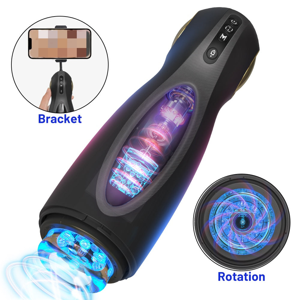 Veluxxa Electric Auto Rotating Male Masturbator Cup - Premium Adult Toy