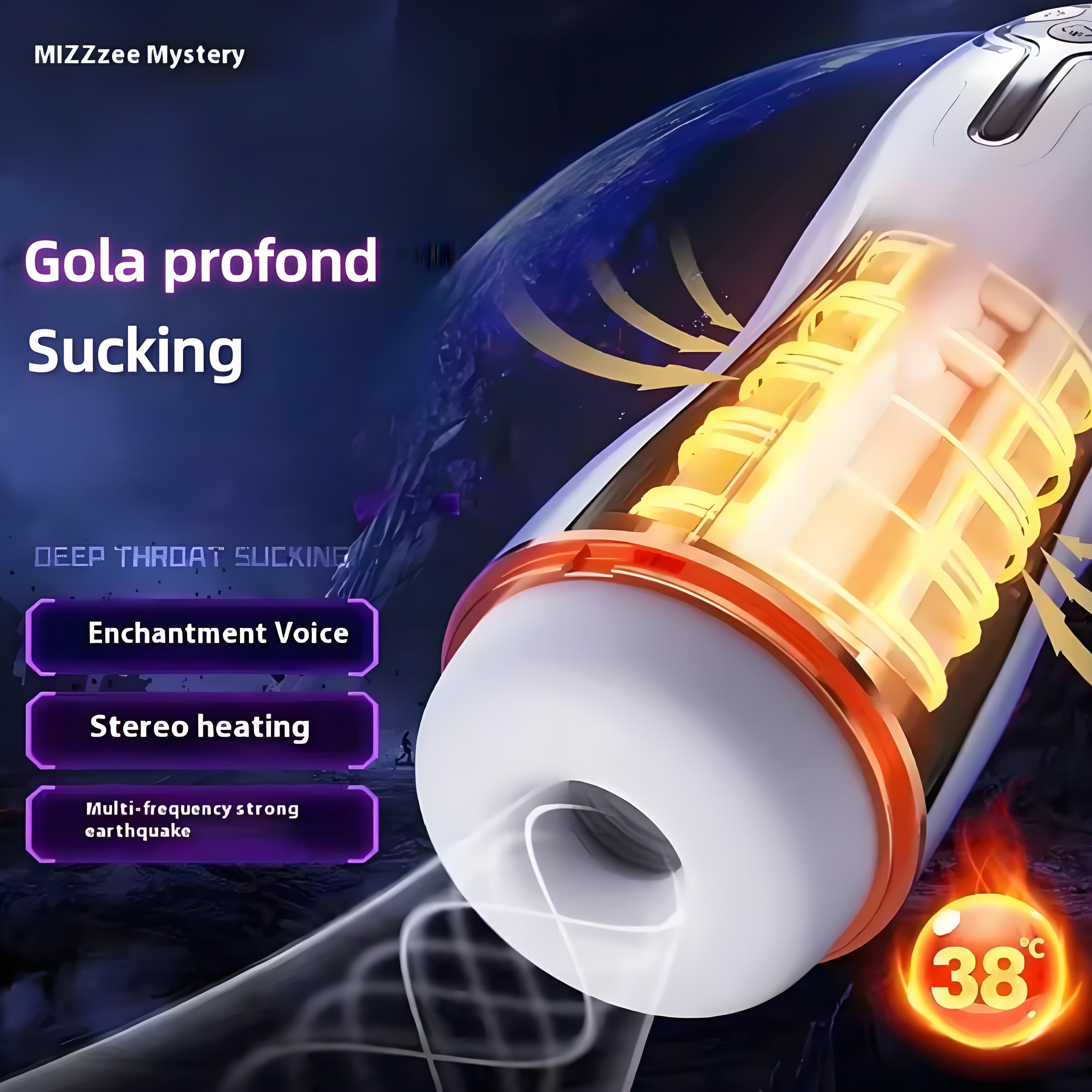 VELUXXA Masturbatore Maschile – Suzione e Vibrazione Realistica di Alta Qualità