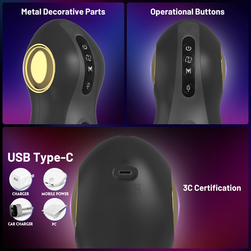 Veluxxa Electric Auto Rotating Male Masturbator Cup - Premium Adult Toy