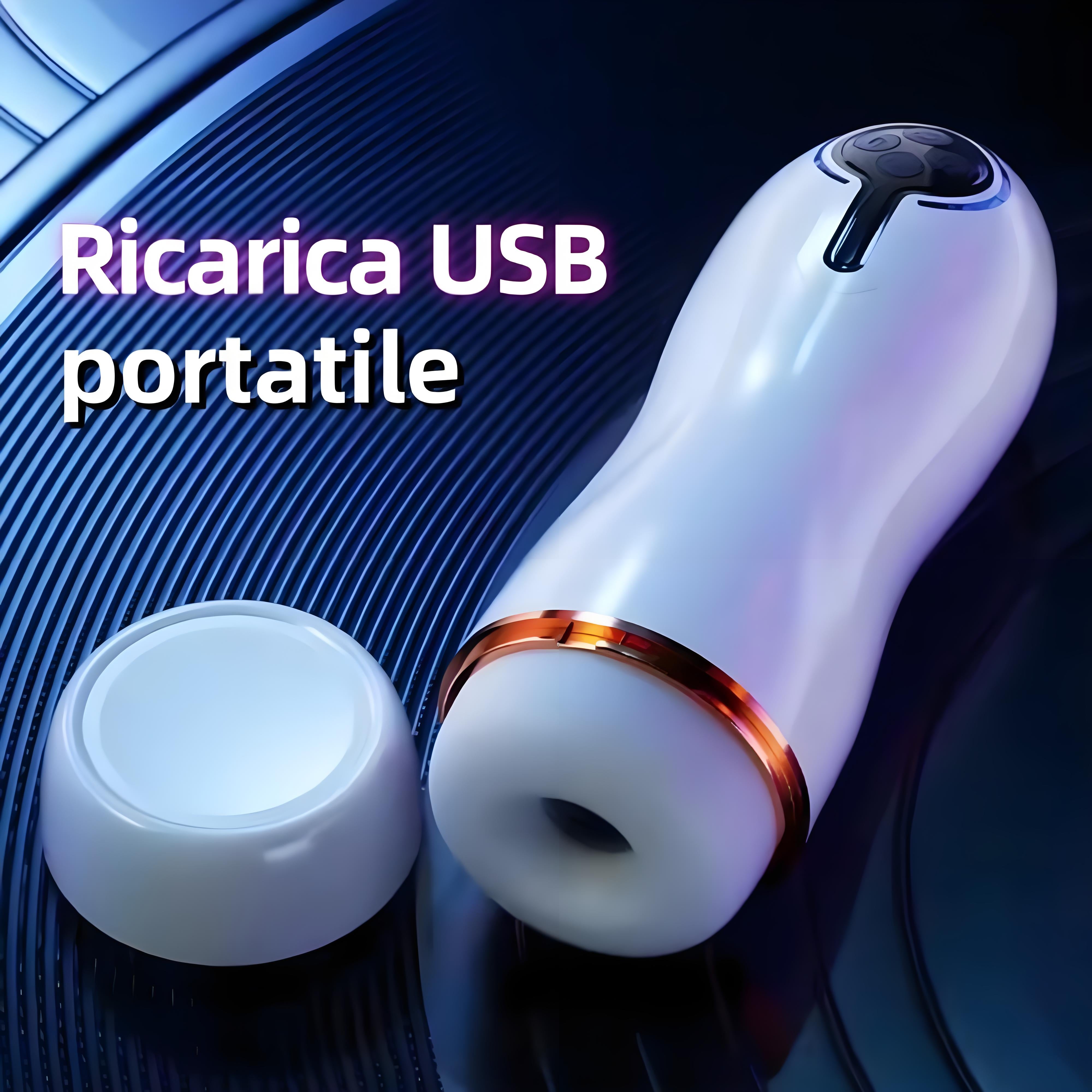 VELUXXA Masturbatore Maschile – Suzione e Vibrazione Realistica di Alta Qualità