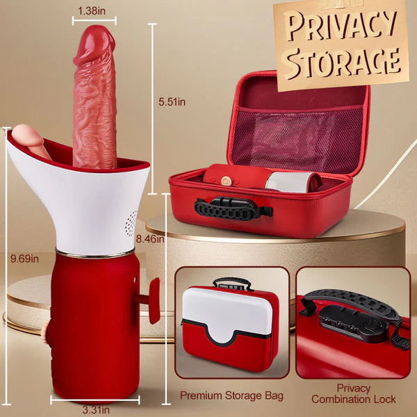 VELUXXA - Multifunctional 6-in-1 Penis Gun Machine, Exquisite Gift Box Packaging