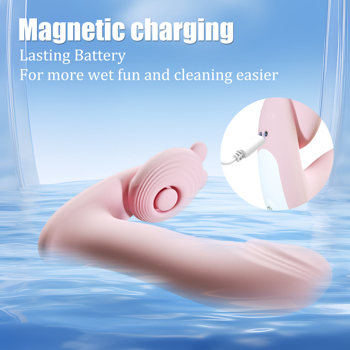 VELUXXA New remote app-controlled wireless charging wearable masturbato