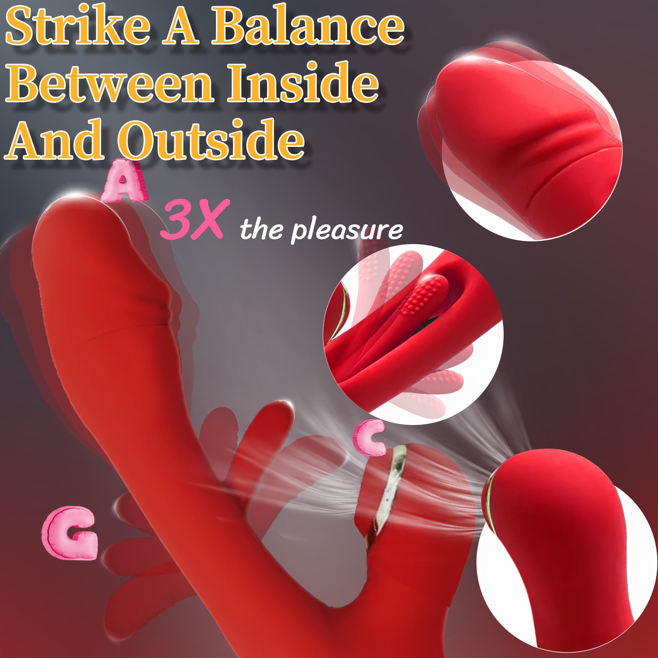 VELUXXA - 7 vibration modes - 3 ways to play - IPX7 waterproof