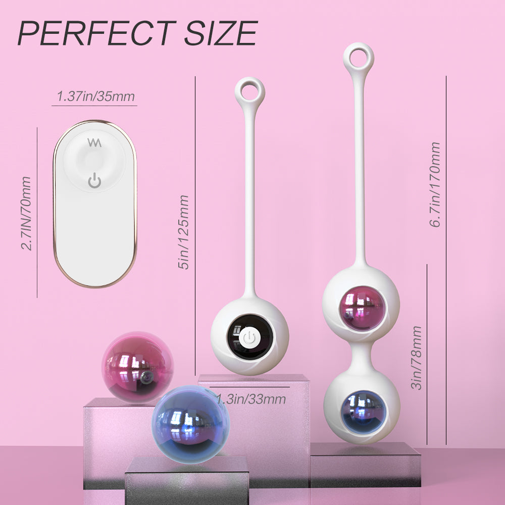VELUXXA - Vaginal Dumbbells 5 Balls Remote Control Vibrating Private Health Trainer