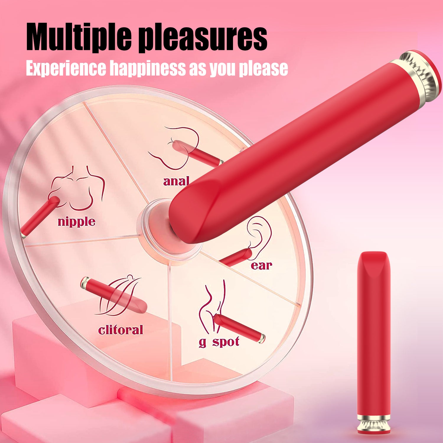 VELUXXA Premium Wireless Rechargeable Personal Wellness Device with 9 Vibration Modes