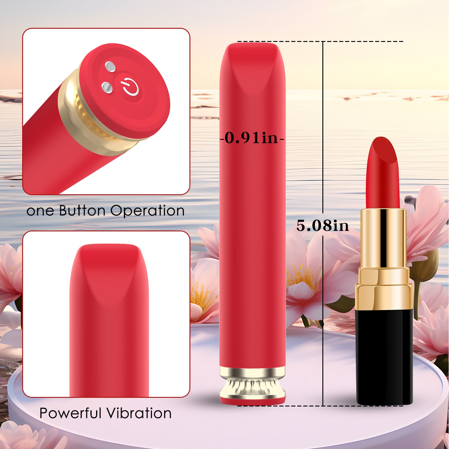 VELUXXA Premium Wireless Rechargeable Personal Wellness Device with 9 Vibration Modes