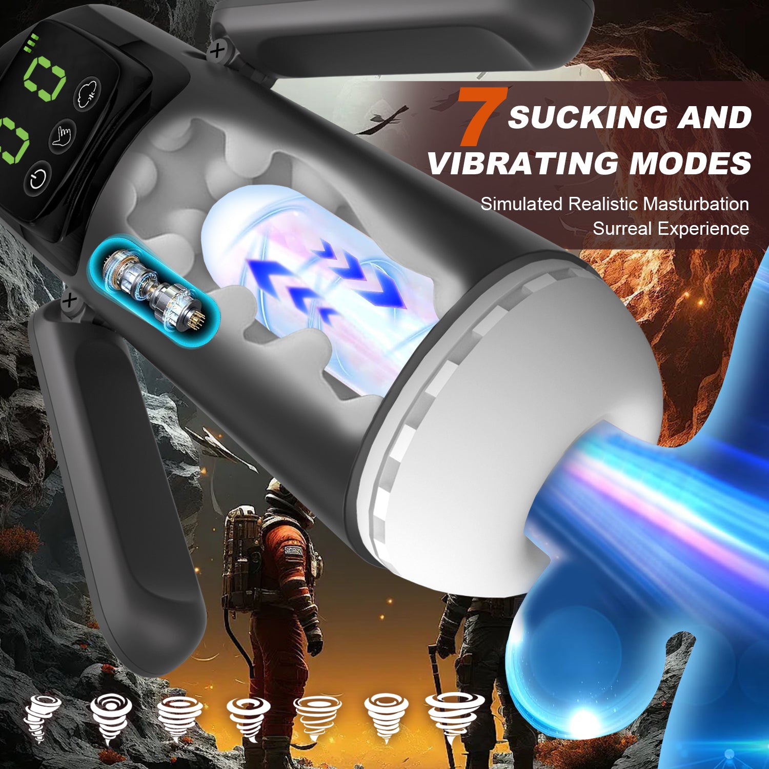 VELUXXA Super Cup 89M Male Enhancement Device - Flexible Handle Technology