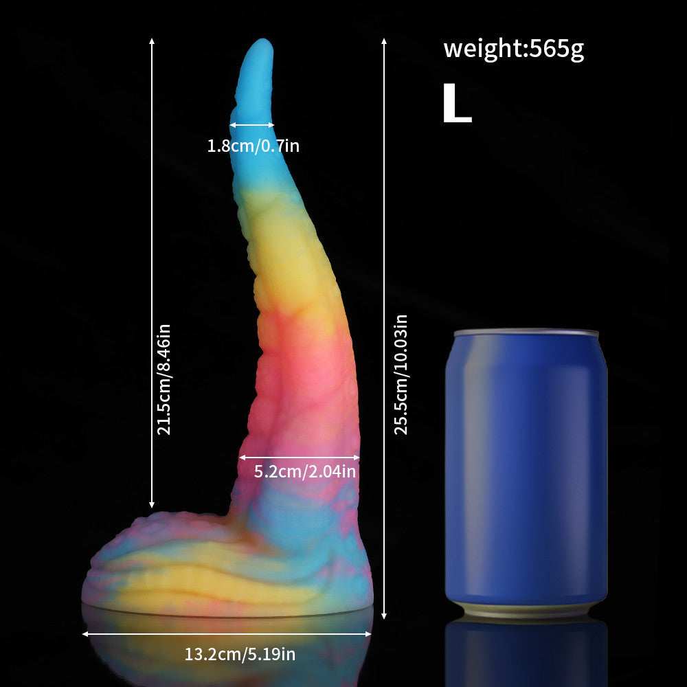 VELUXXA Glow-in-the-Dark Octopus Tail Anal Plug - Liquid Silicone Adult Toy
