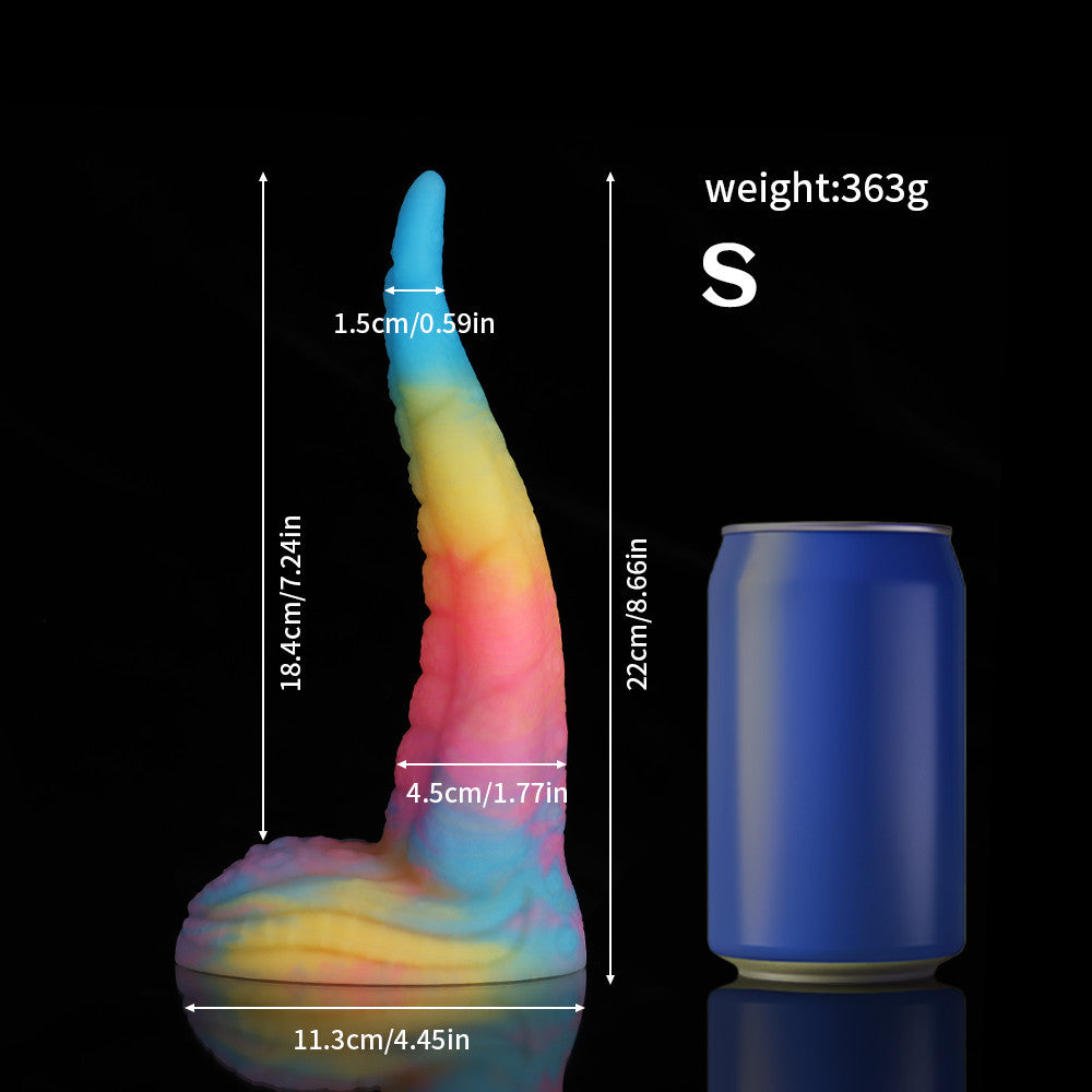 VELUXXA Glow-in-the-Dark Octopus Tail Anal Plug - Liquid Silicone Adult Toy