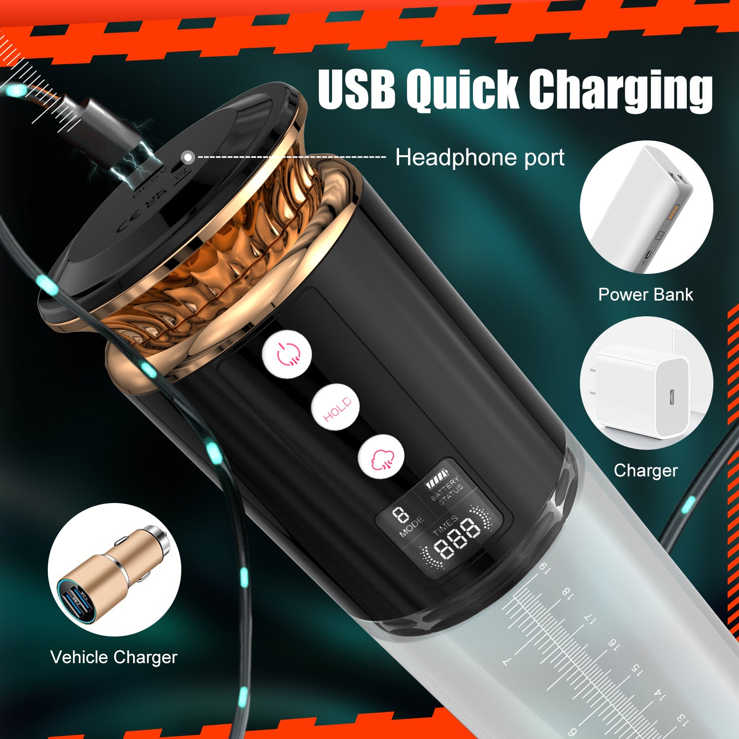 VELUXXA Smart Display Electric Vacuum Sensitivity Training Device