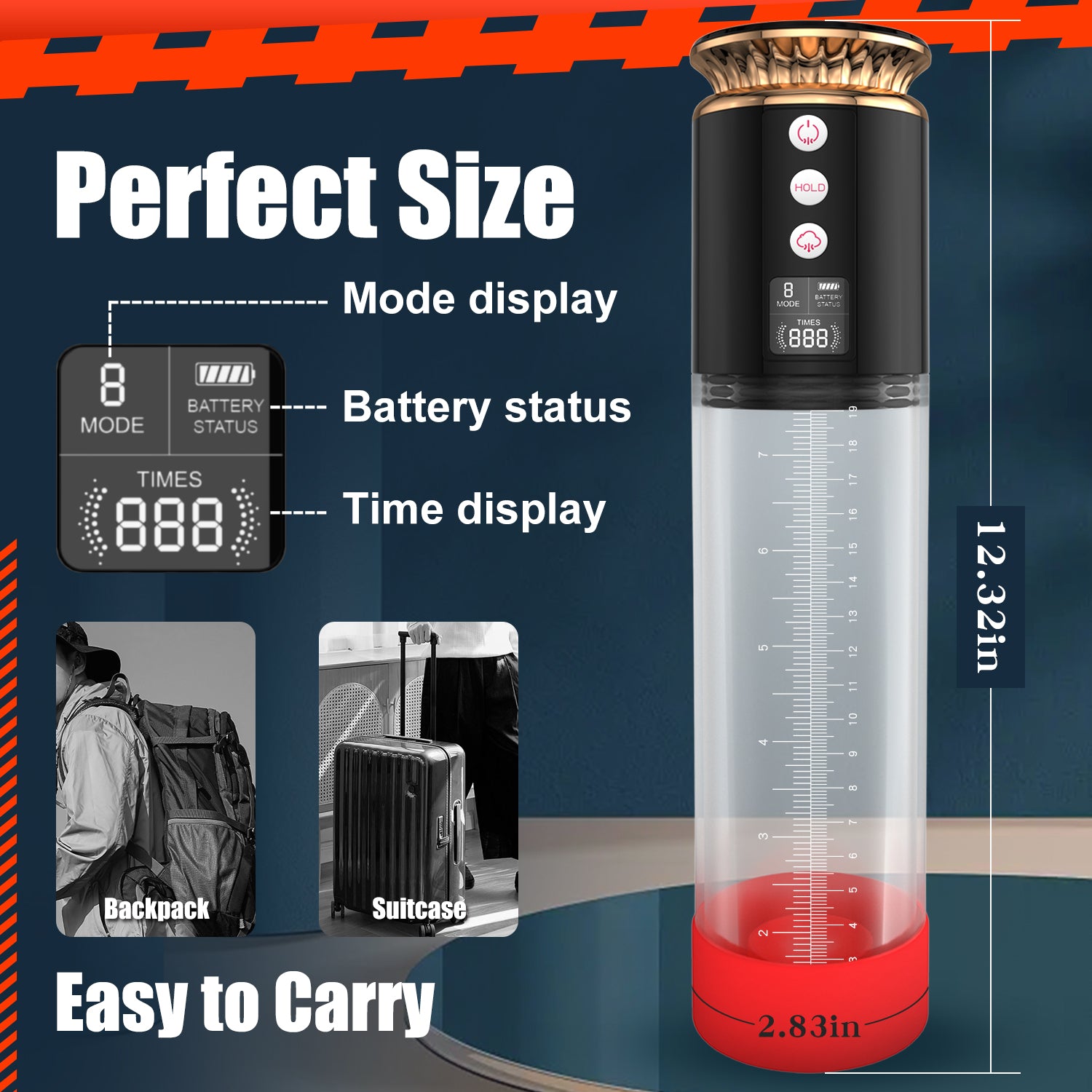 VELUXXA Smart Display Electric Vacuum Sensitivity Training Device