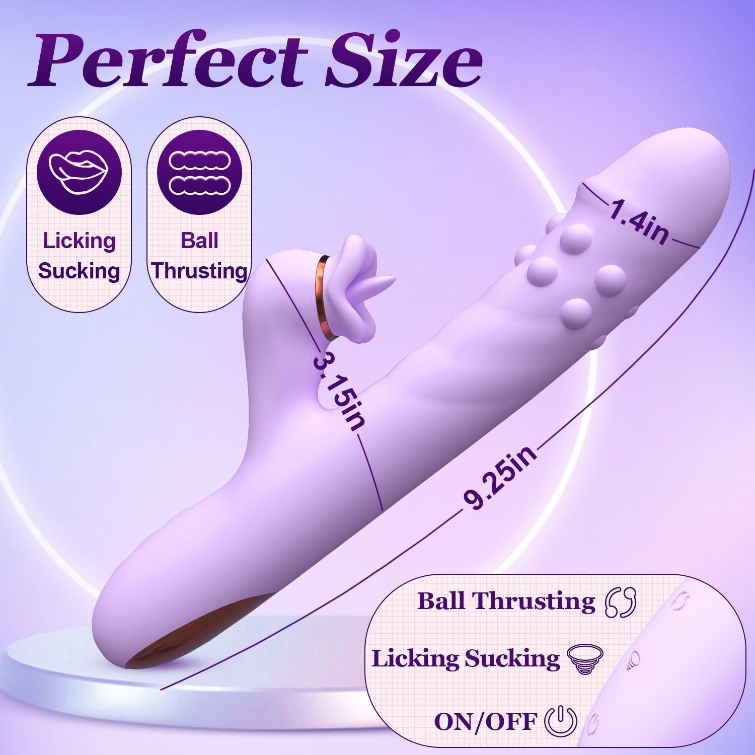 VELUXXA Secret Pleasure Ball Thrusting Device Vibrator