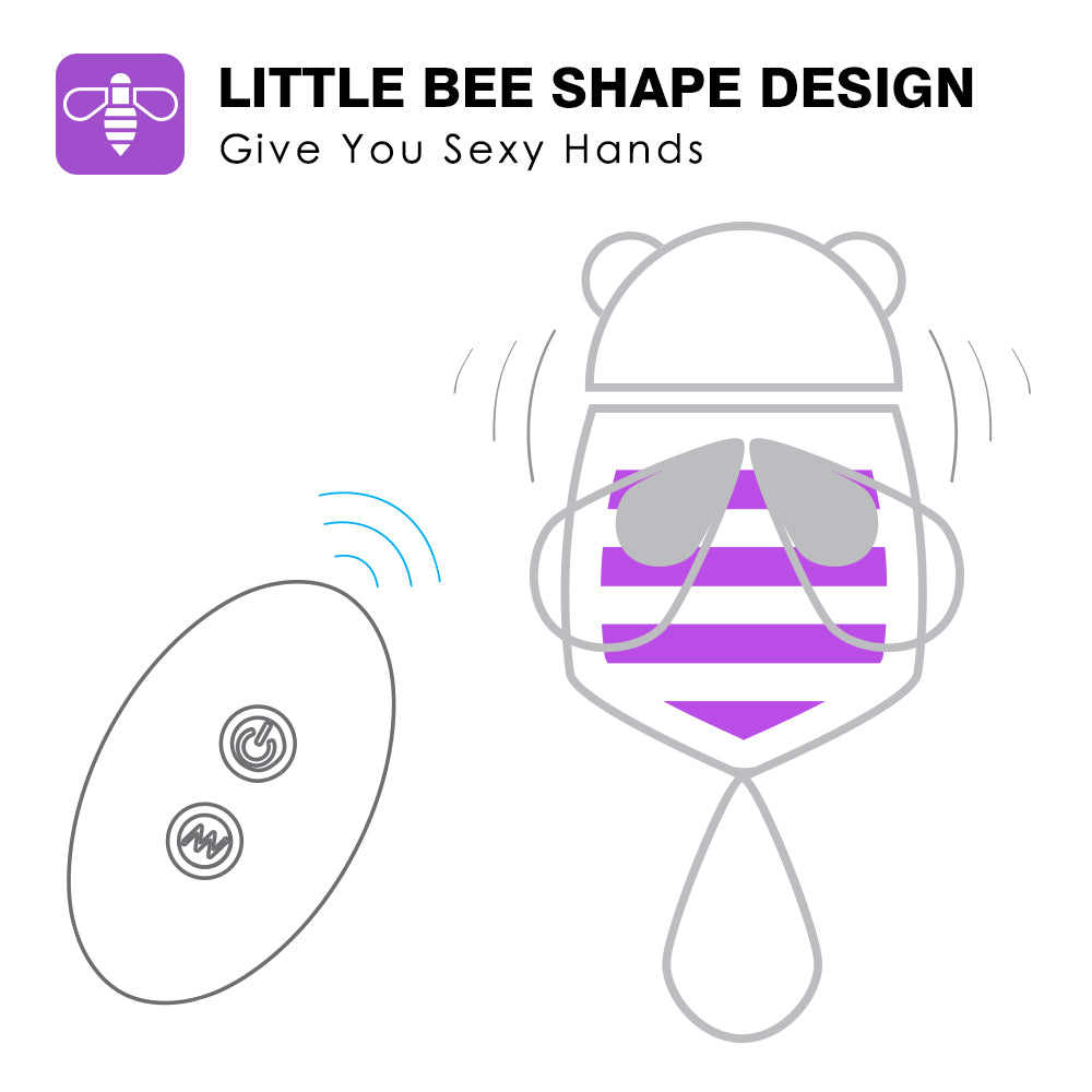 VELUXXA Hardworking Bee 9 Function Bee Shape Vibrator