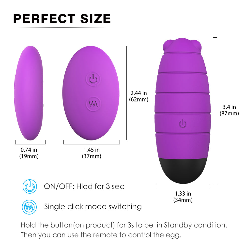 VELUXXA Hardworking Bee 9 Function Bee Shape Vibrator